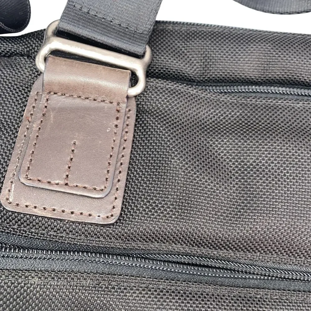 TUMI Business Bag Slim Brief Nylon Napa Leather